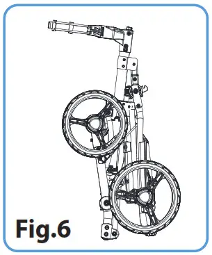 serenelife Foldable 4-Wheel Golf Push Cart - Fig.6