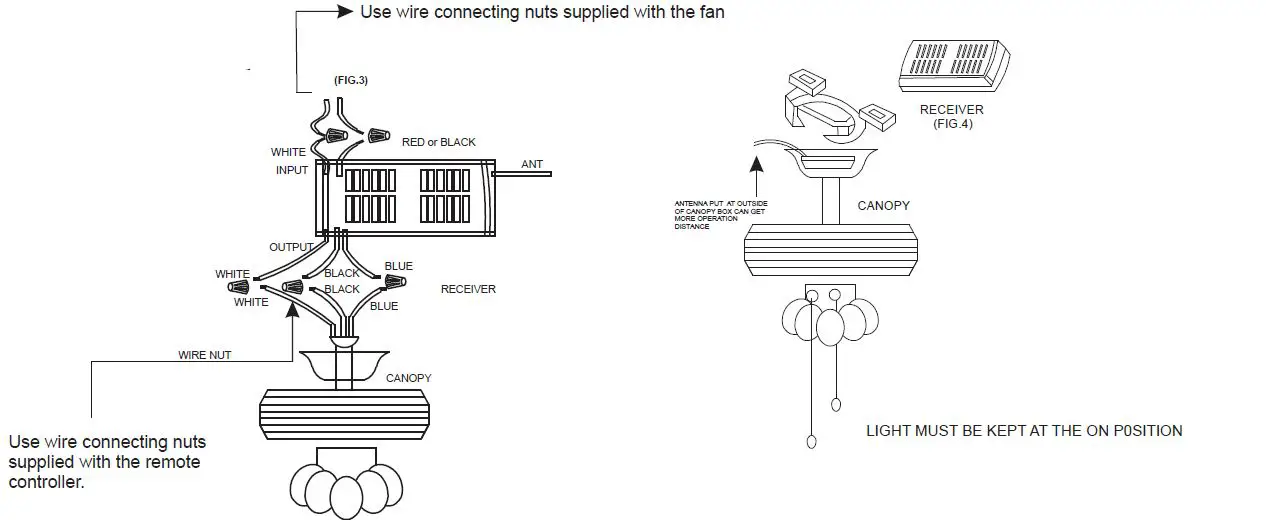 vParrot Uncle F3518110V 36-Inch Indoor Farmhouse Retracta2le Ceiling Fan 30