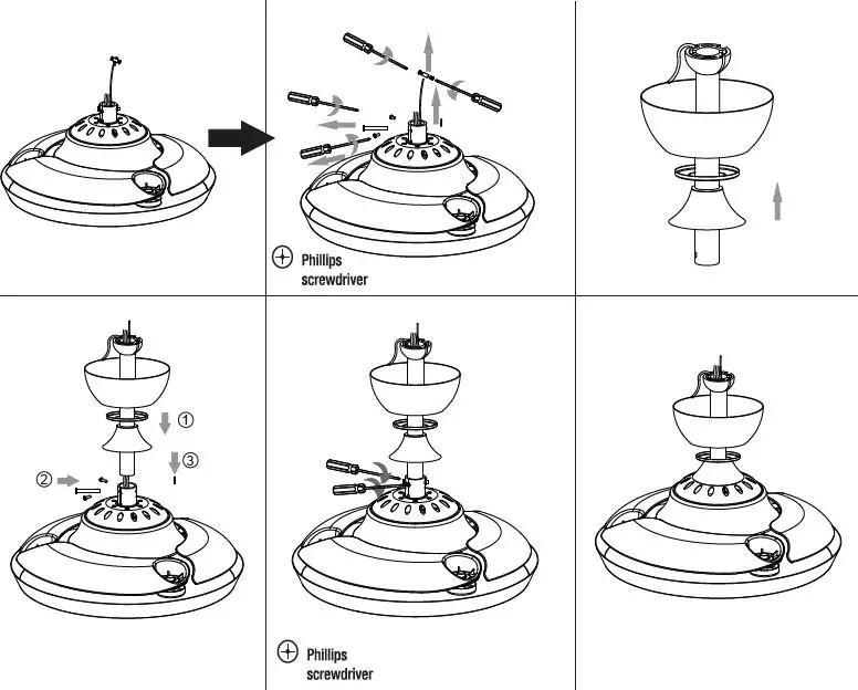 Parrot Uncle F3518110V 36-Inch Indoor Farmhouse Retractable Ceiling Fan 11