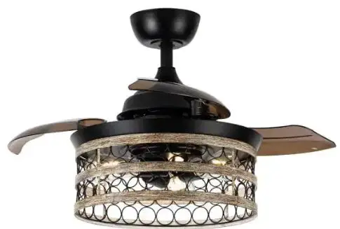 Parrot Uncle F3518110V 36-Inch Indoor Farmhouse Retractable Ceiling Fan PRODUCT