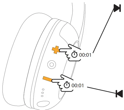 BuddyPhones Play Plus Wireless Bluetooth Headphones for Kids - Track Forward