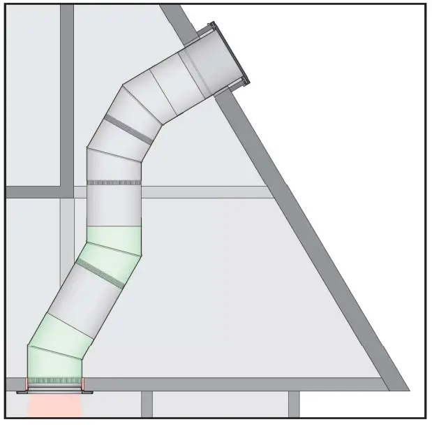 FAKRO 65091 SRK-14 SRK Elbow Extension 2