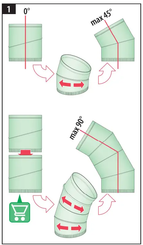 FAKRO 65091 SRK-14 SRK Elbow Extension 3
