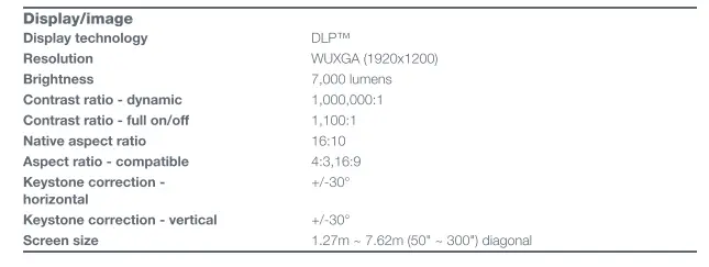 Optoma ZU720TST WUXGA Large Venue Projector fig 3