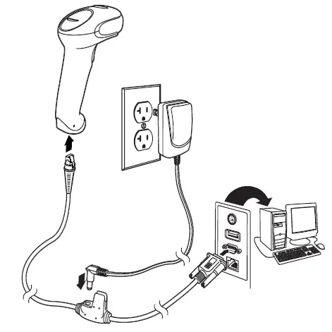 Honeywell Voyager XP 1470g Series Corded Area-Imaging Scanner-4