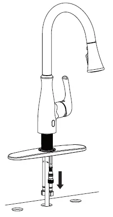 BEMIS FLOW Motion Activated Single Handle Pull Down Sprayer Kitchen Faucet-12