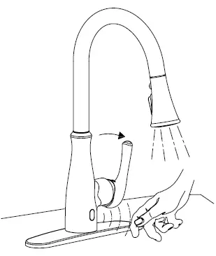 BEMIS FLOW Motion Activated Single Handle Pull Down Sprayer Kitchen Faucet-26