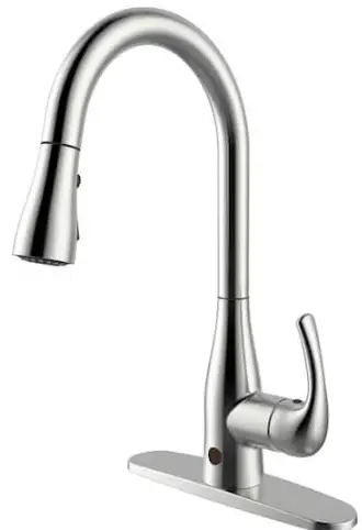 BEMIS FLOW Motion Activated Single Handle Pull Down Sprayer Kitchen Faucet