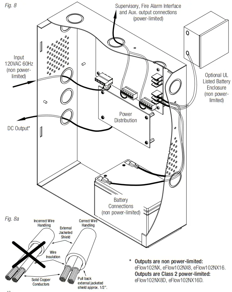 Altronix eFlow102N Series eFlow102NX8D Power Supply and Chargers - fig4