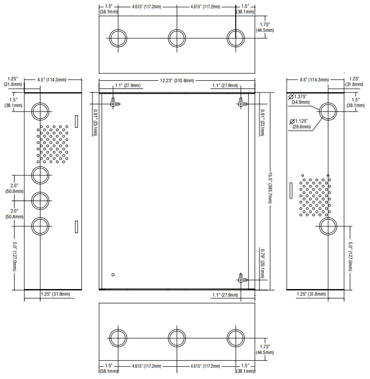 Altronix eFlow102N Series eFlow102NX8D Power Supply and Chargers - fig6