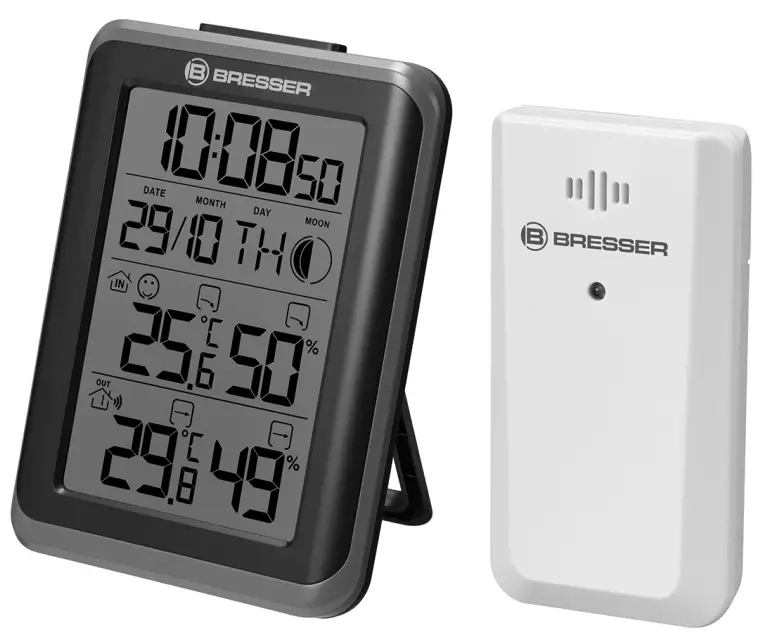 BRESSER MyClimate Thermo Hygro Hygrometer Clock