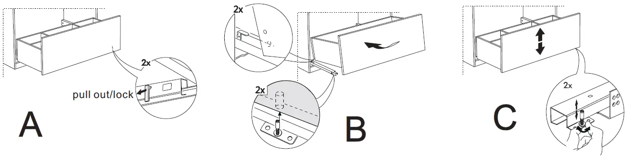 better bathrooms 1504954 Ashford 800mm Floor-standing Vanity Unit-2