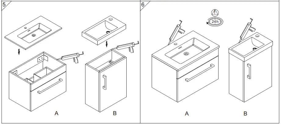 better bathrooms 1504954 Ashford 800mm Floor-standing Vanity Unit-6