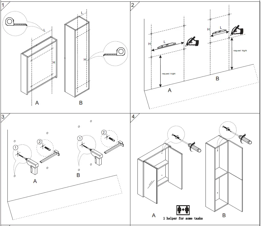 better bathrooms 1504954 Ashford 800mm Floor-standing Vanity Unit-7