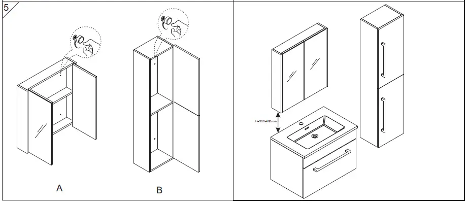 better bathrooms 1504954 Ashford 800mm Floor-standing Vanity Unit-8