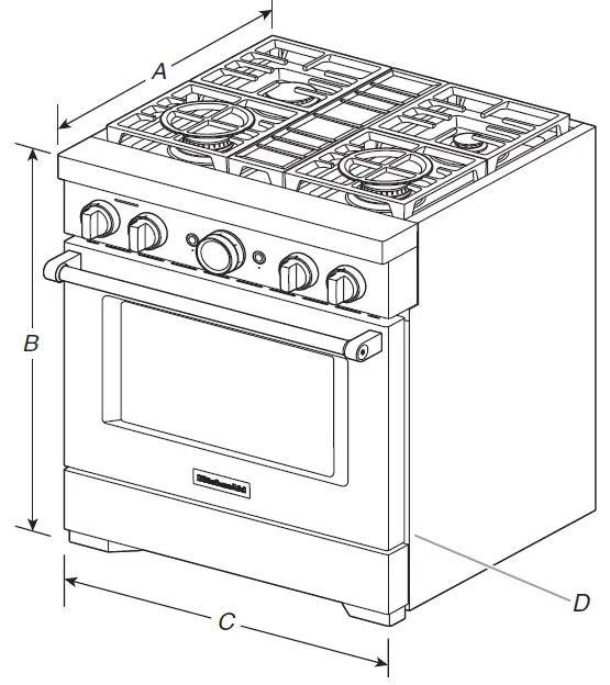 KitchenAid KFDC558JMB Commercial Style Dual Fuel Ranges-6