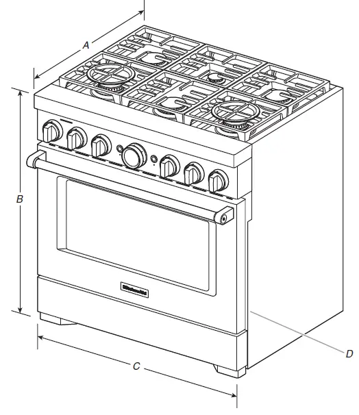 KitchenAid KFDC558JMB Commercial Style Dual Fuel Ranges-7