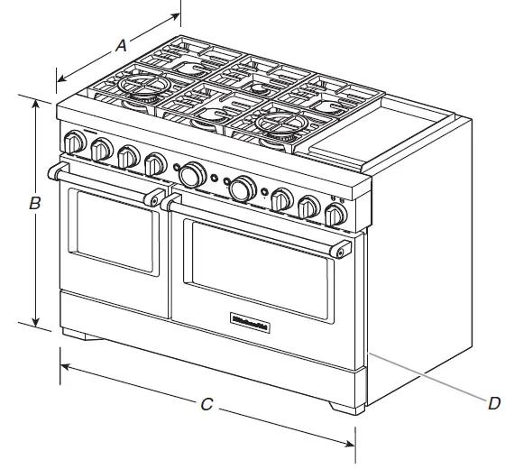 KitchenAid KFDC558JMB Commercial Style Dual Fuel Ranges-8