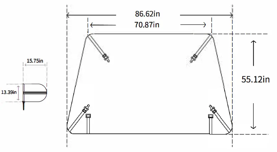 AstroAI AESSPEVASCBK PEVA Windshield Snow Cover FIG (1)