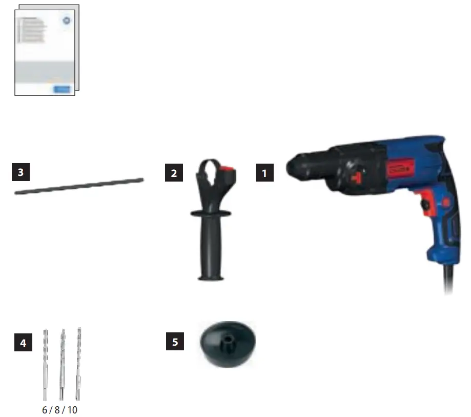 Gude KH 20 E Rotary hammer Drill - Fig 1