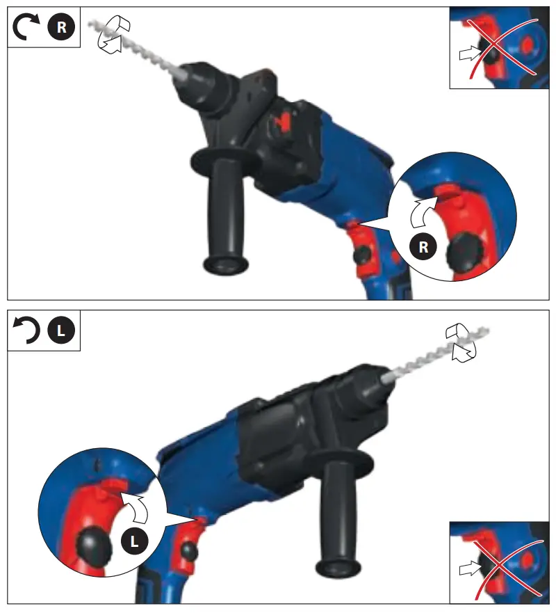 Gude KH 20 E Rotary hammer Drill - Fig12