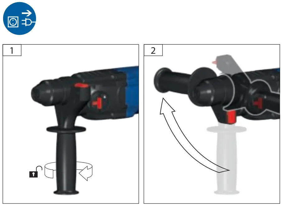 Gude KH 20 E Rotary hammer Drill - Fig5