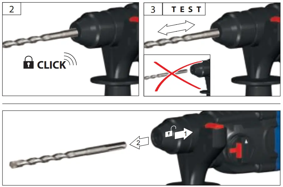 Gude KH 20 E Rotary hammer Drill - Fig8