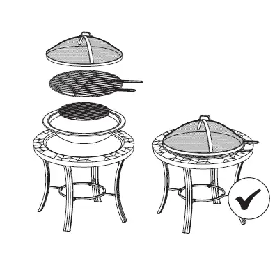 VonHaus-2500166-Dark-Grey-Mosaic-Fire-Pit-Table-4