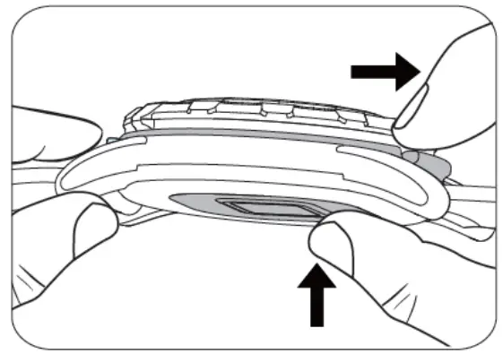 GlobalSat Globalat HR 50 Optical Heart Rate and Activity Tracking Fitness Band - Device Holder