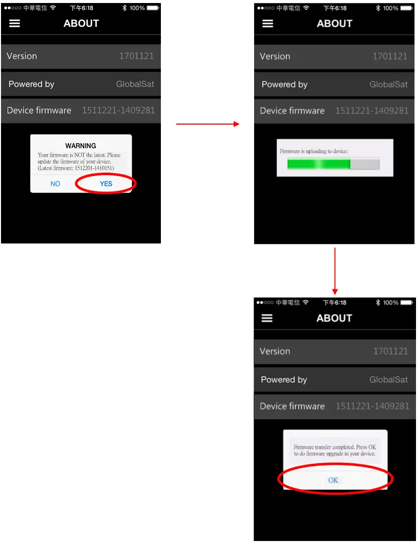 GlobalSat Globalat HR 50 Optical Heart Rate and Activity Tracking Fitness Band - Upgrade Steps