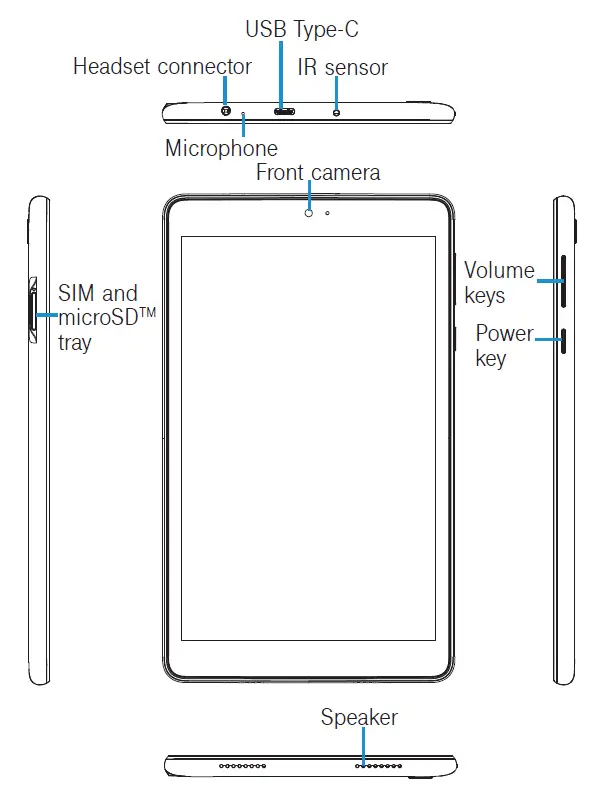 alcatel CJB1UM0TBAAB Joy Tab 2 Tablet 1