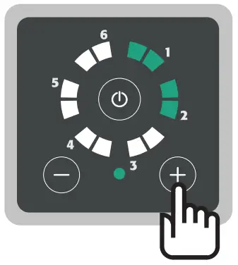 Working pressure adjustment