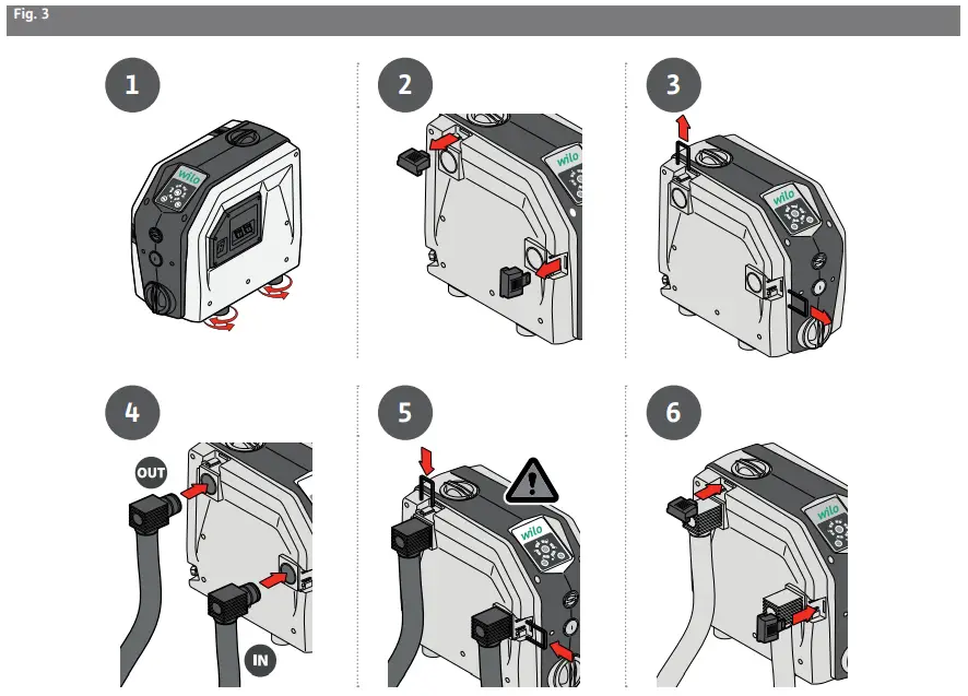 Hydraulic connections