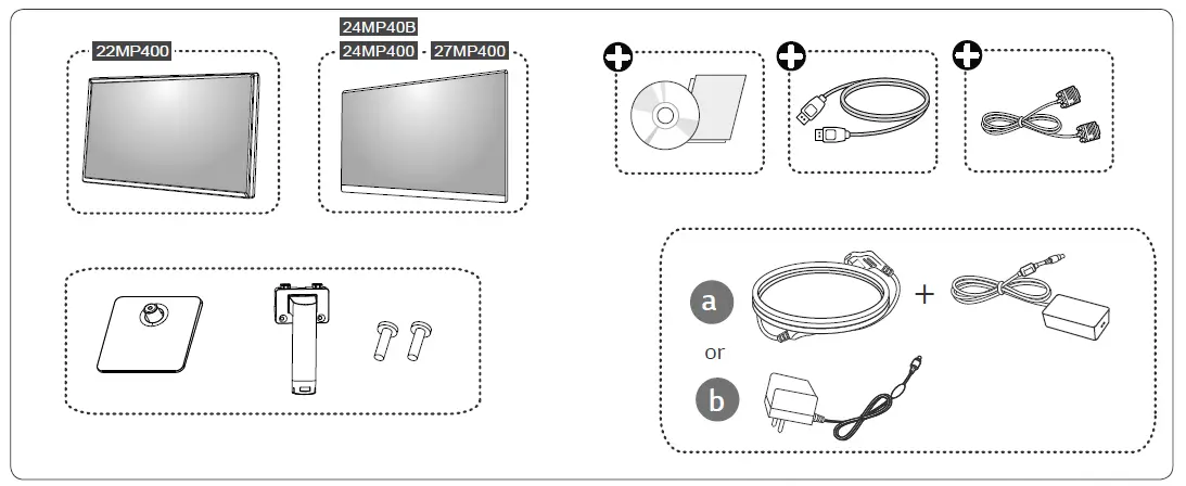LG MP400,40B Series LED LCD Monitor fig (1)