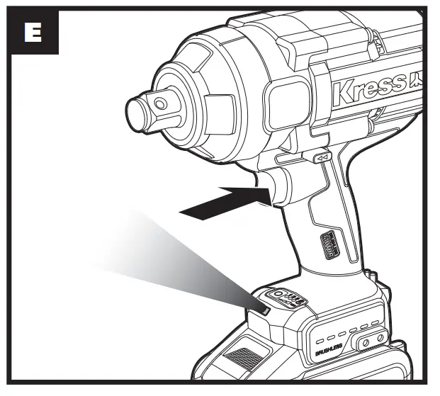 Kress KUB35 91 Lithium Ion Brushless Impact Wrench - Fig 2