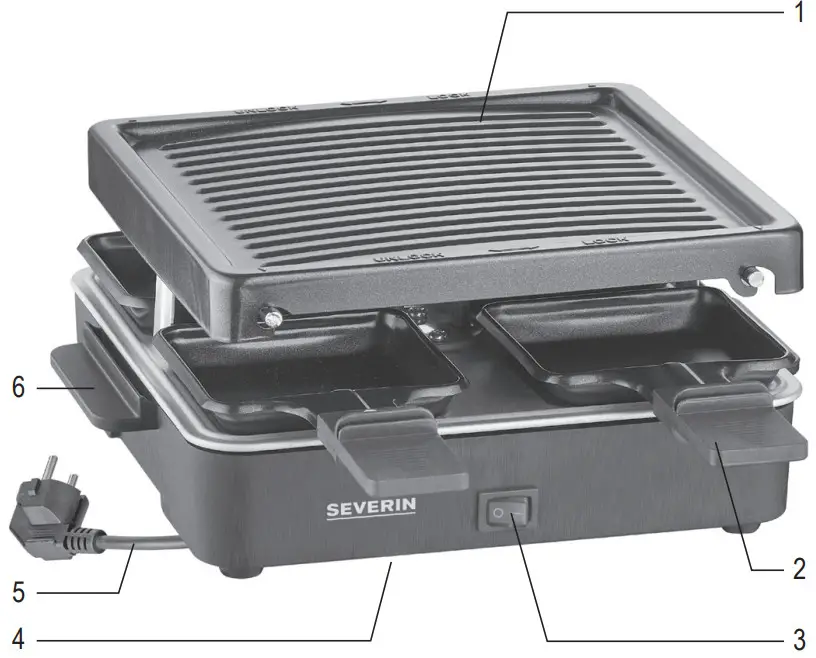 SEVERIN RG 2370 Raclette Grill - Figure 1