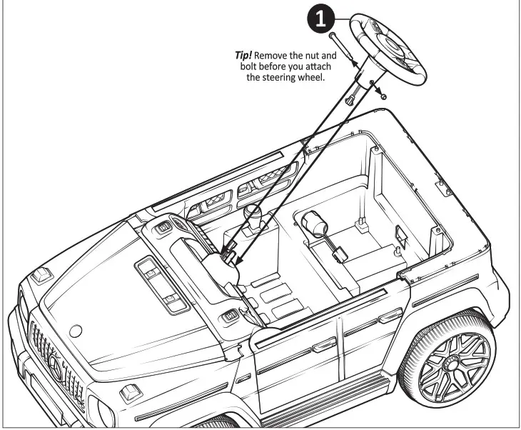 KID TRax KT1546I Mercedes G63 Electric Kids Car - assembly 3