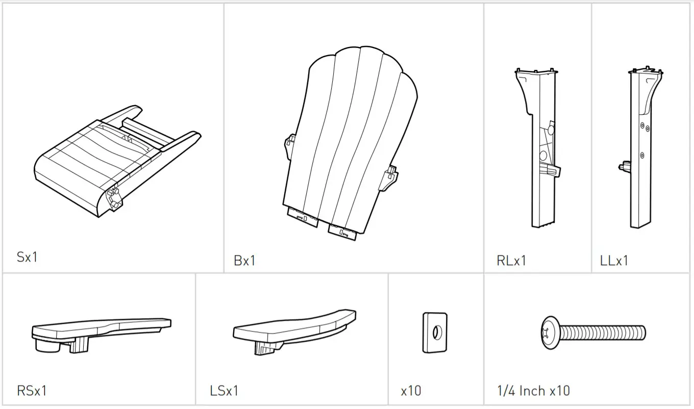 KETER AD440MA Adirondack Chair - fig1