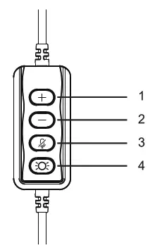 anko 43 197 712 Gaming 7 1 Virtual Premium Headset - button