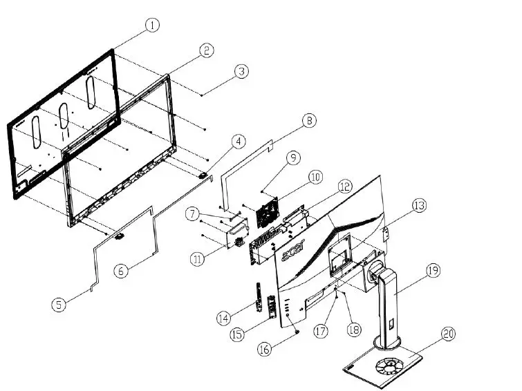 acer B277 27 Inch LED LCD Monitor-1