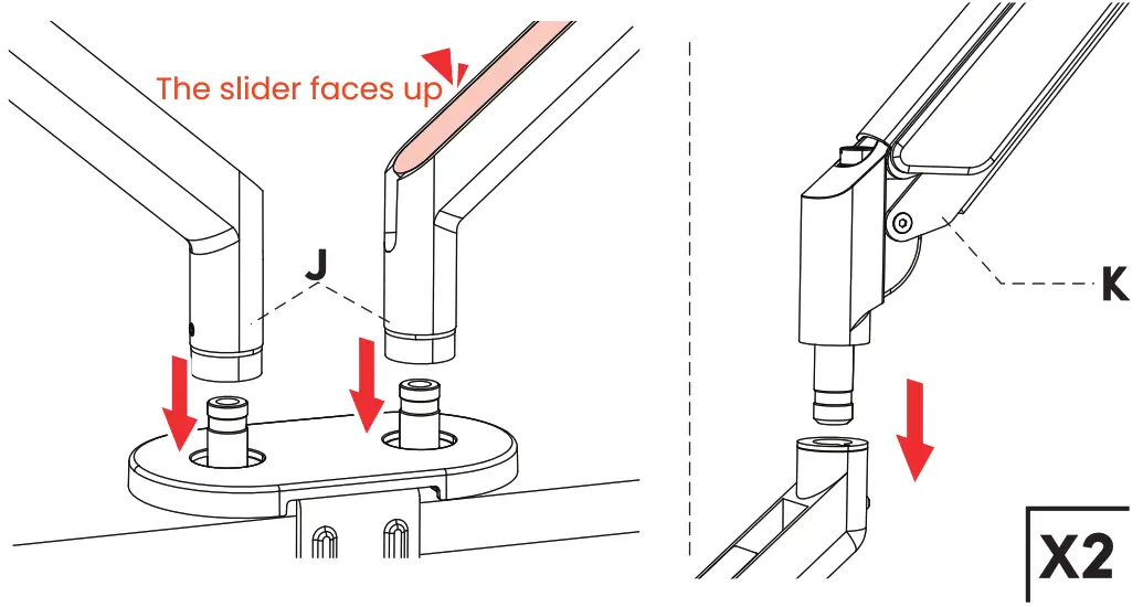 EVEO DMM B07V1J81FB Dual Monitor Mount - Figure 5