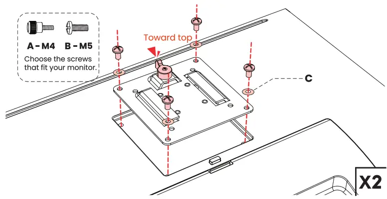 EVEO DMM B07V1J81FB Dual Monitor Mount - Figure 6