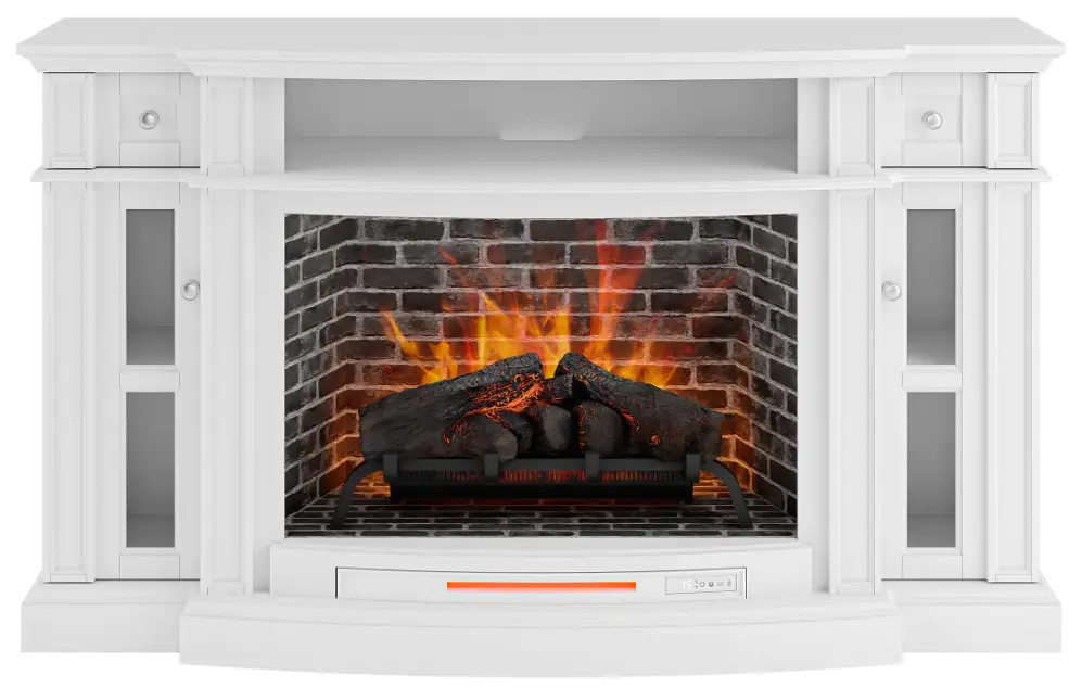 allen roth 4317FM-33-201 White Infrared Quartz Electric Fireplace