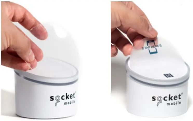 SOCKET S550 NFC Reader -TAP HERE sticker
