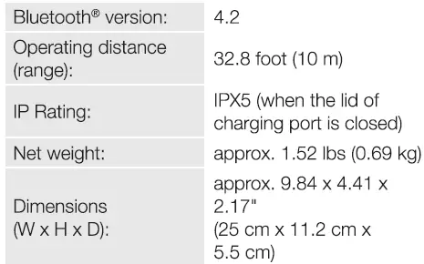 amazon basics B081HD7Q9W Portable Outdoor IPX5 Waterproof Bluetooth Speaker -fig9