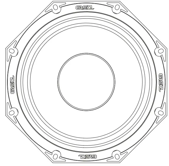 DS18 60CT300-8 6.5 Inch Octagonal Midrange Loudspeaker -