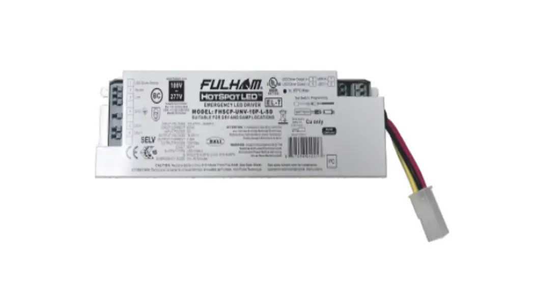 Fulham Fhscp-unv-10p-l-sd Hotspot Constant Power Programmable Led Emergency Driver Installation Guide