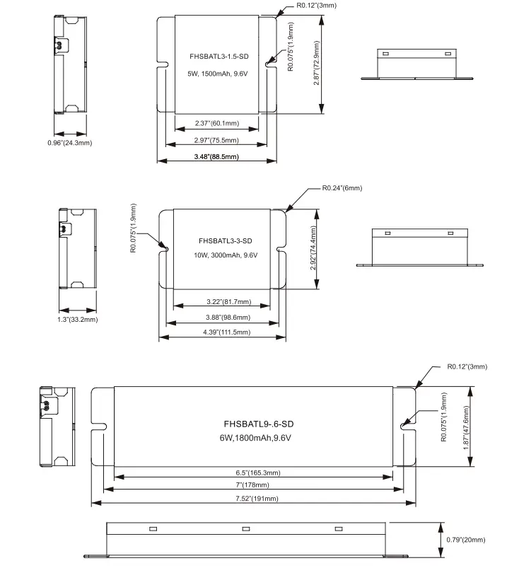 Fulham FHSCP-UNV-10P-L-SD HotSpot Constant Power Programmable LED Emergency Driver - fig 10