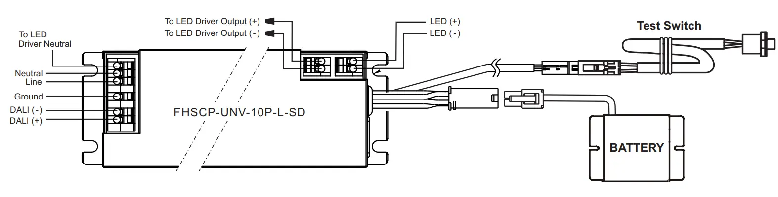 Fulham FHSCP-UNV-10P-L-SD HotSpot Constant Power Programmable LED Emergency Driver - fig 7