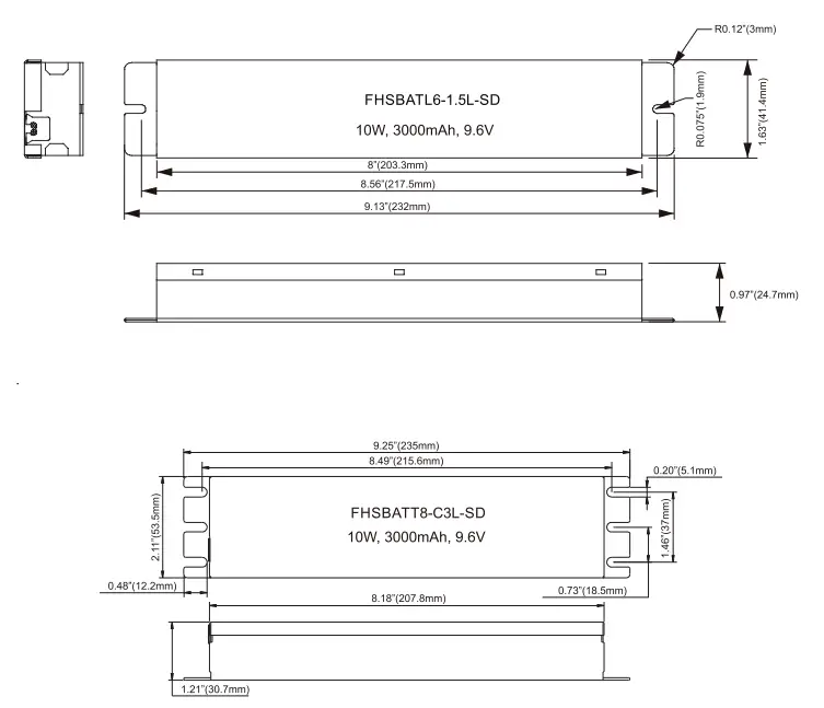 Fulham FHSCP-UNV-10P-L-SD HotSpot Constant Power Programmable LED Emergency Driver - fig 9